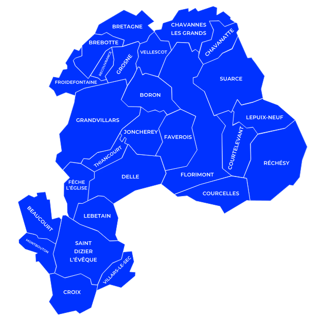 communes territoire sud Belfort bleu communes territoire sud Belfort bleu